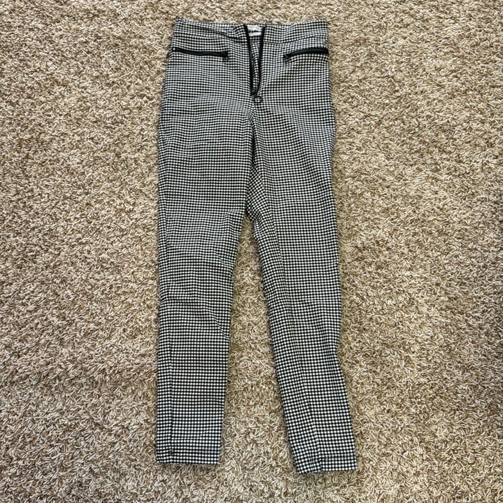 Gingham Skinny Pants